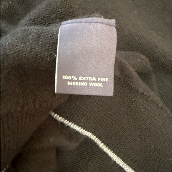 Merino Wool, Men’s Hart Schaffner Marx, size 4X Black & Gray 1/4 zip Sweater big - Picture 11 of 11